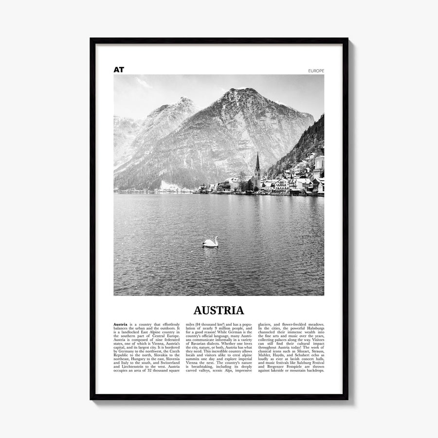 Austria Newspaper Poster, framed poster mockup