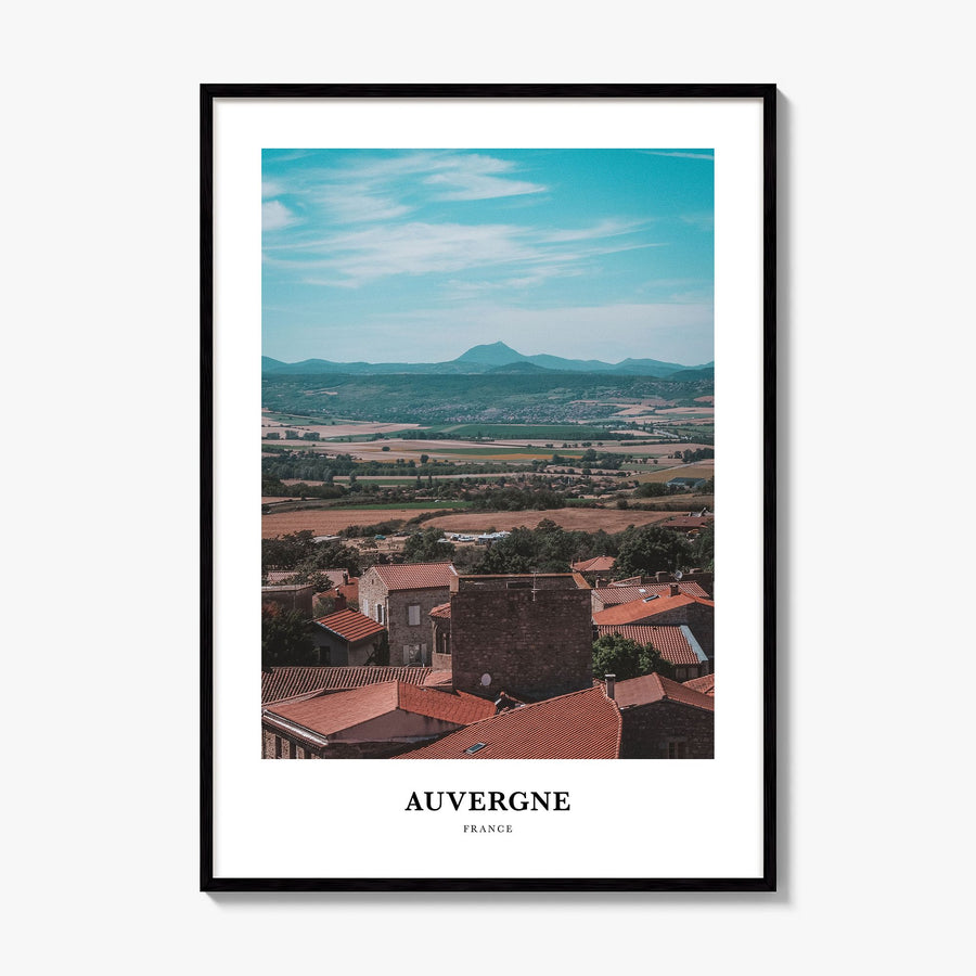 Auvergne Classic Poster, framed poster mockup