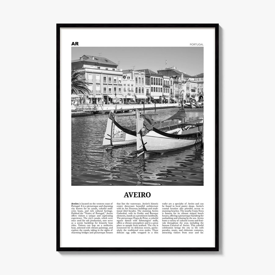 Aveiro Newspaper Poster, framed poster mockup