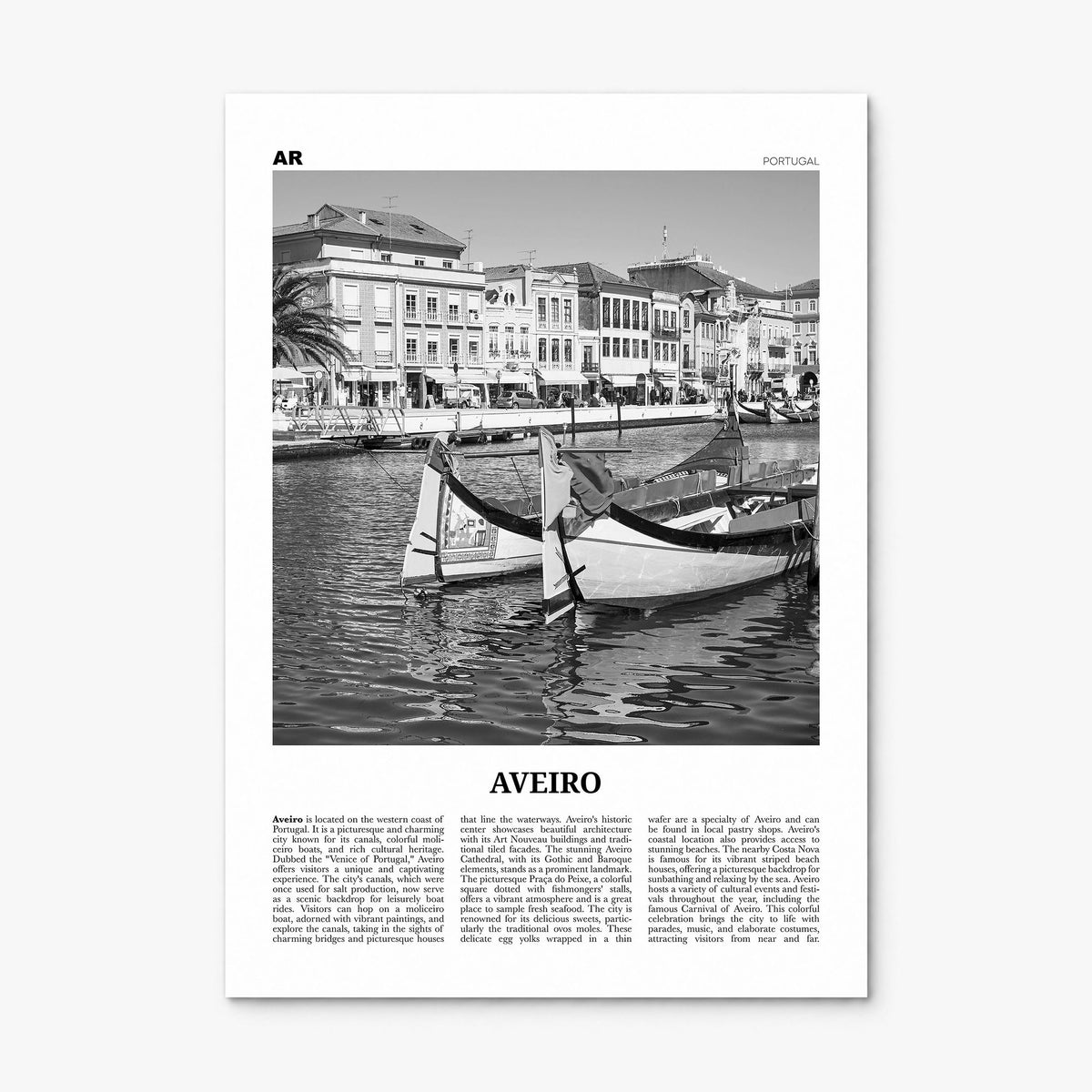 Aveiro Newspaper Poster, print only (unframed)