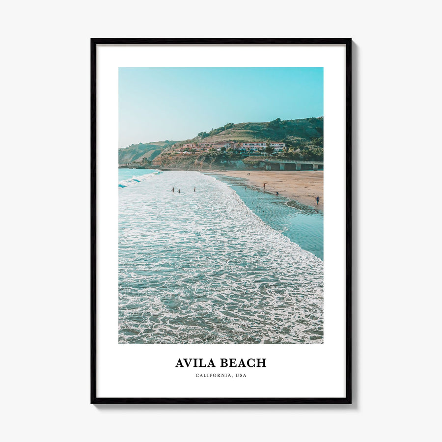 Avila Beach Classic Poster, framed poster mockup