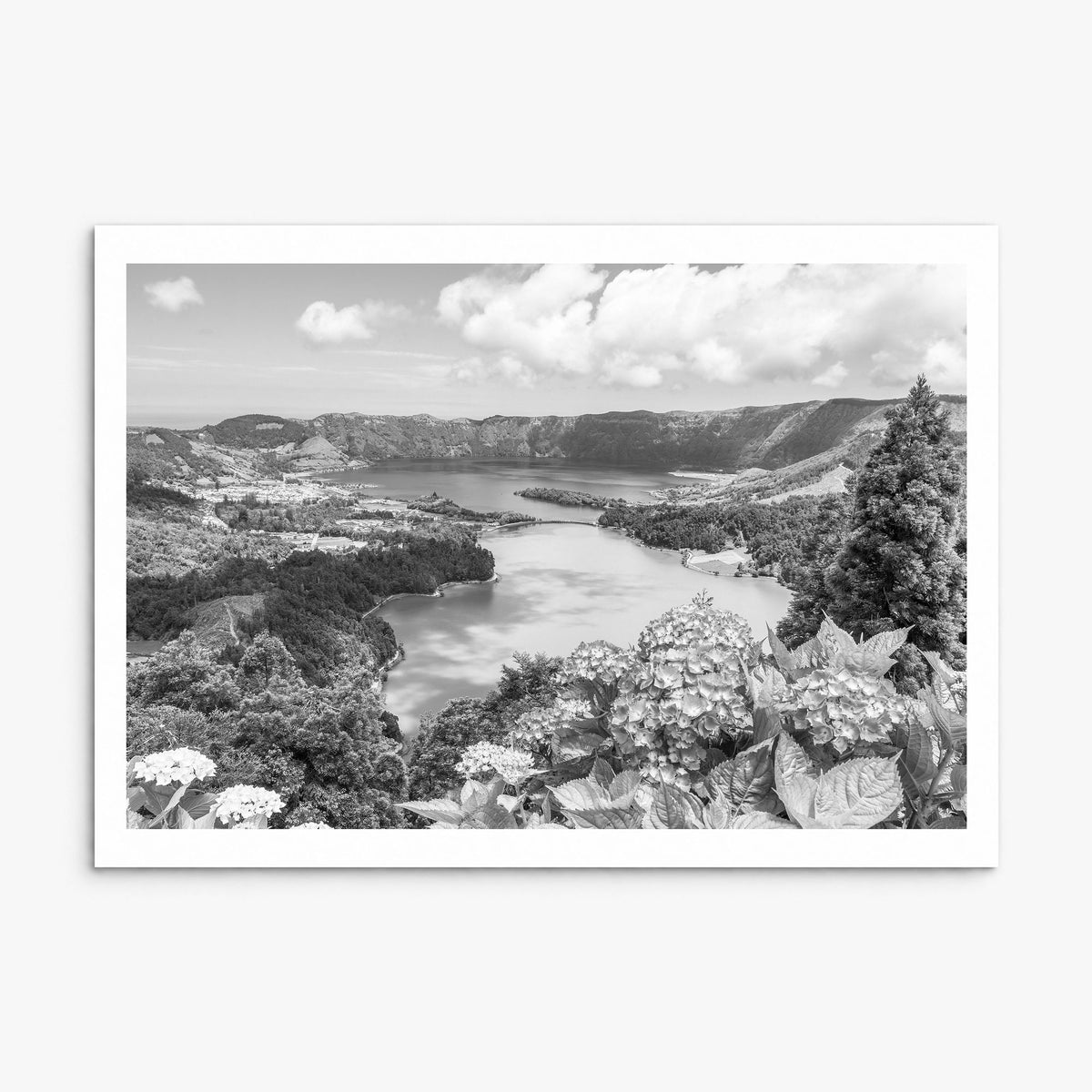 Azores Photo Poster, print only (unframed), white border