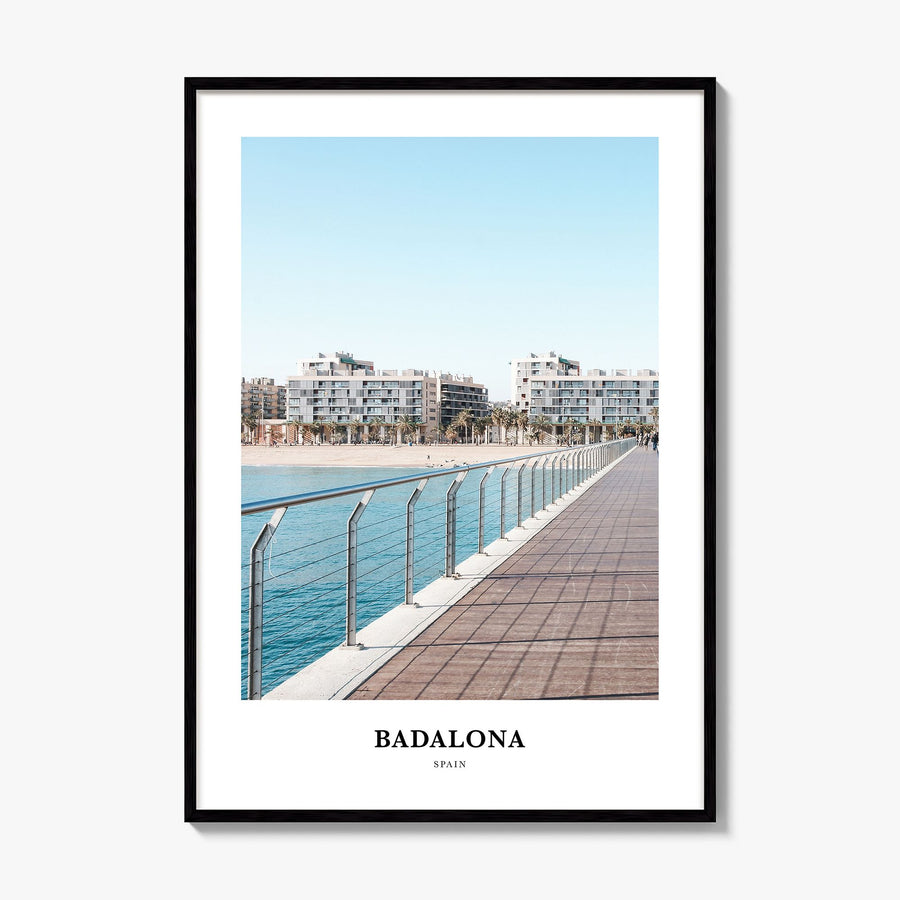 Badalona Classic Poster, framed poster mockup