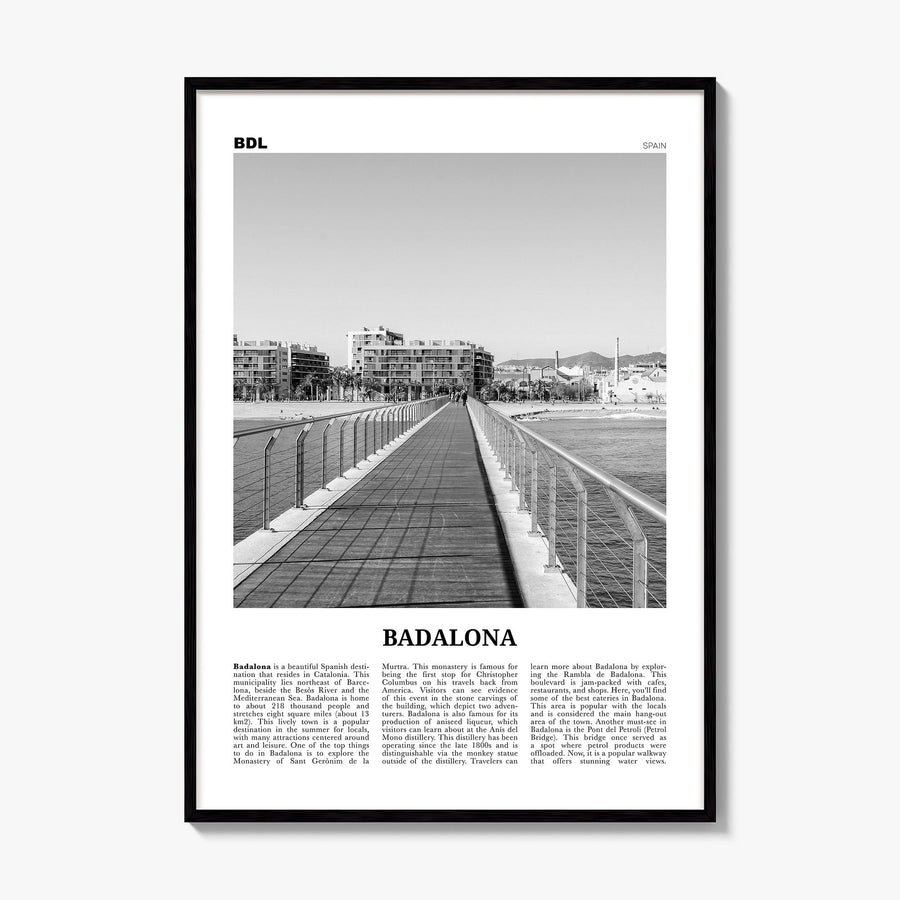 Badalona Newspaper Poster, framed poster mockup