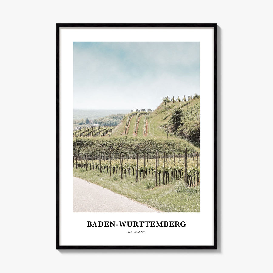 Baden-Württemberg Classic No 2 Poster, framed poster mockup