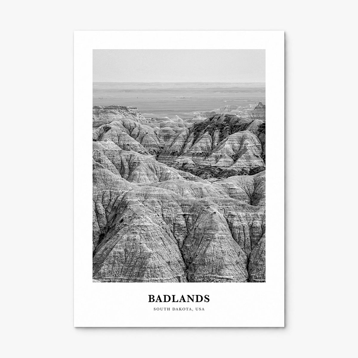 Badlands National Park Classic Poster, print only (unframed)