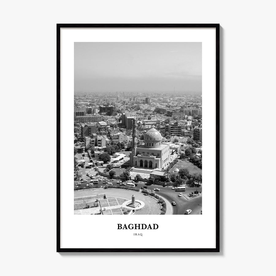 Baghdad Classic Poster, framed poster mockup