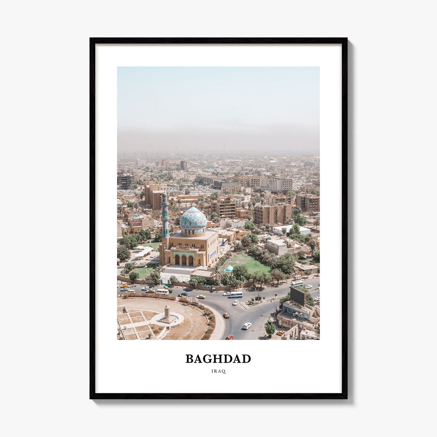 Baghdad Classic Poster, framed poster mockup
