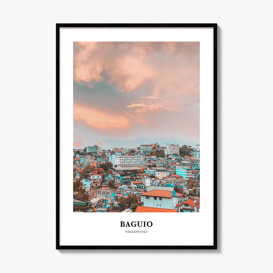 Baguio Classic Poster, framed poster mockup
