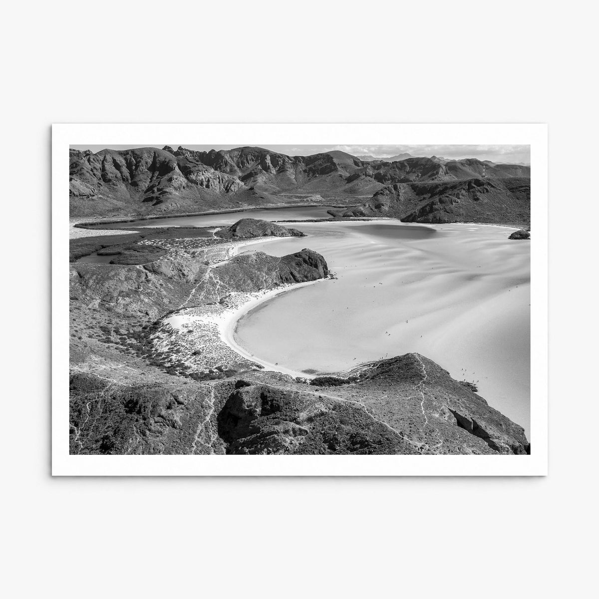 Baja California Sur Photo Poster, print only (unframed), white border