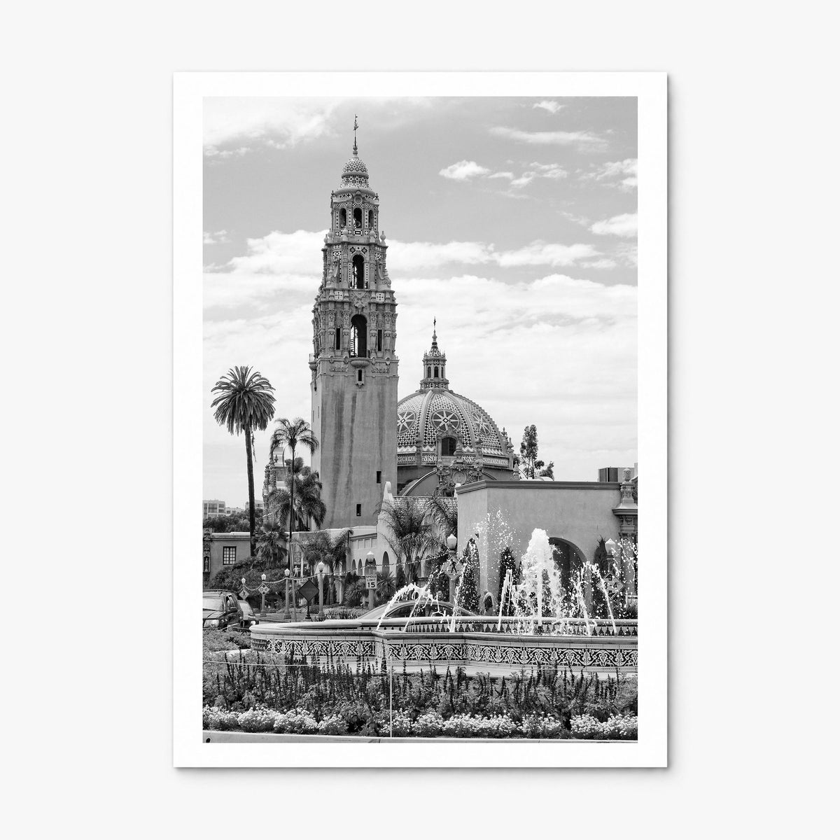 Balboa Park Photo Poster, print only (unframed), white border