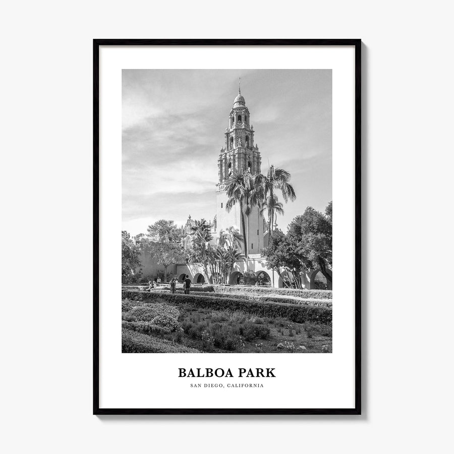 Balboa Park Classic Poster, framed poster mockup