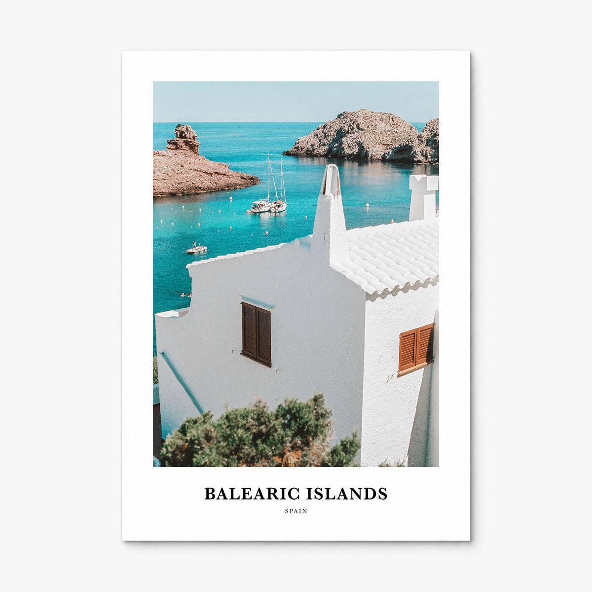 Balearic Islands Classic Poster, print only (unframed)