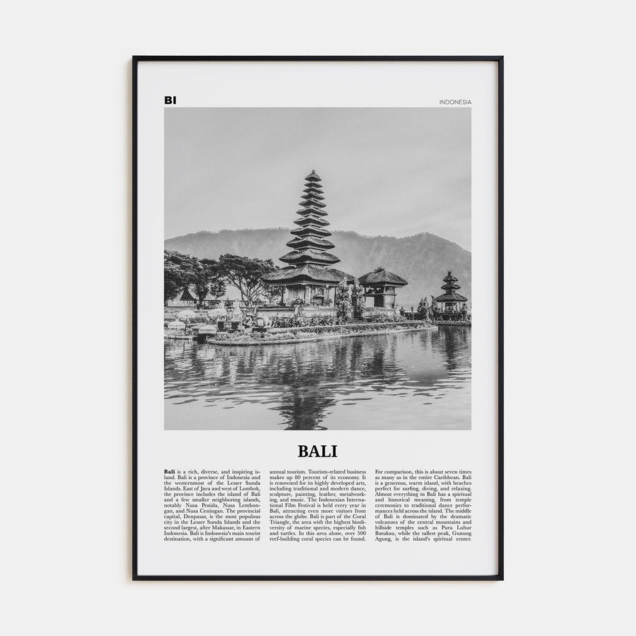 Bali No 2 Poster None / 8x12 in Nbourhood Travel B&W Poster