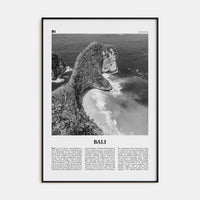 Bali No 3 Poster None / 8x12 in Nbourhood Travel B&W Poster