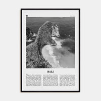 Bali No 3 Poster Black Wood / 8x12 in Nbourhood Travel B&W Poster