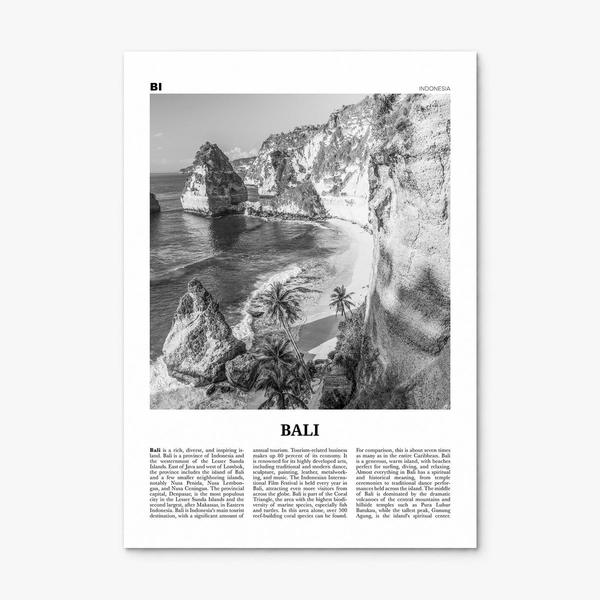 Bali Newspaper No 1 Poster, print only (unframed)