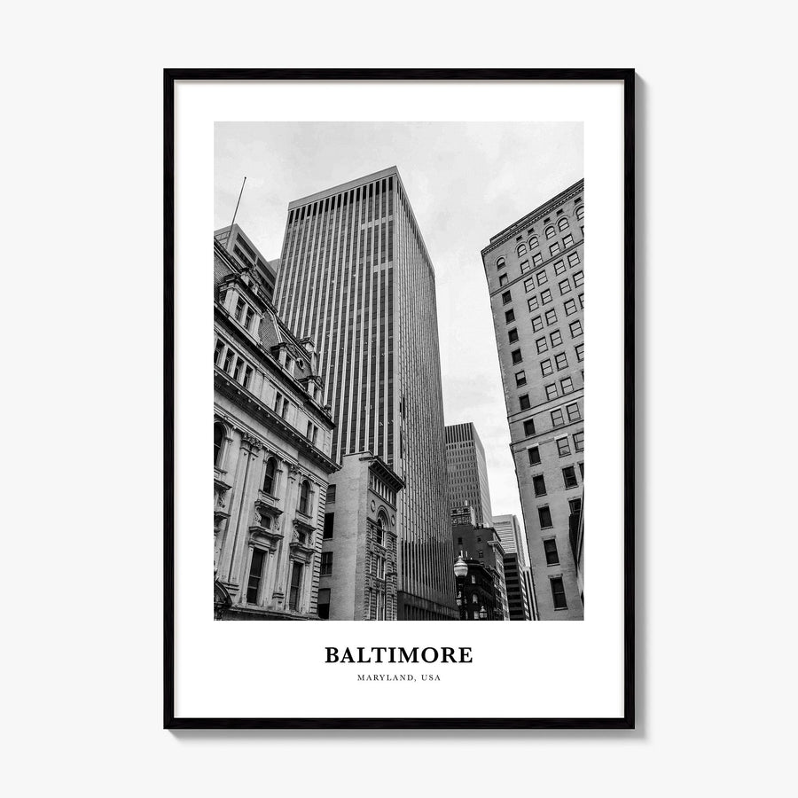 Baltimore Classic No 1 Poster, framed poster mockup