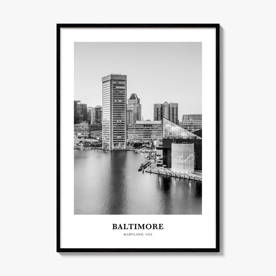 Baltimore Classic No 3 Poster, framed poster mockup
