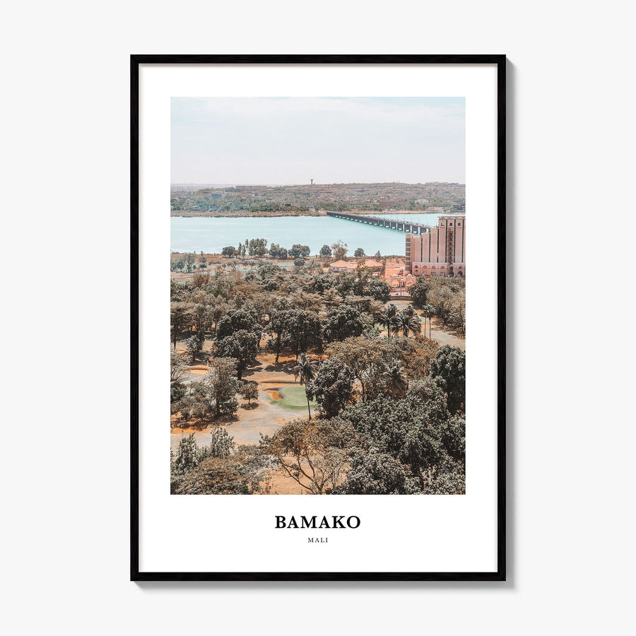 Bamako Classic Poster, framed poster mockup