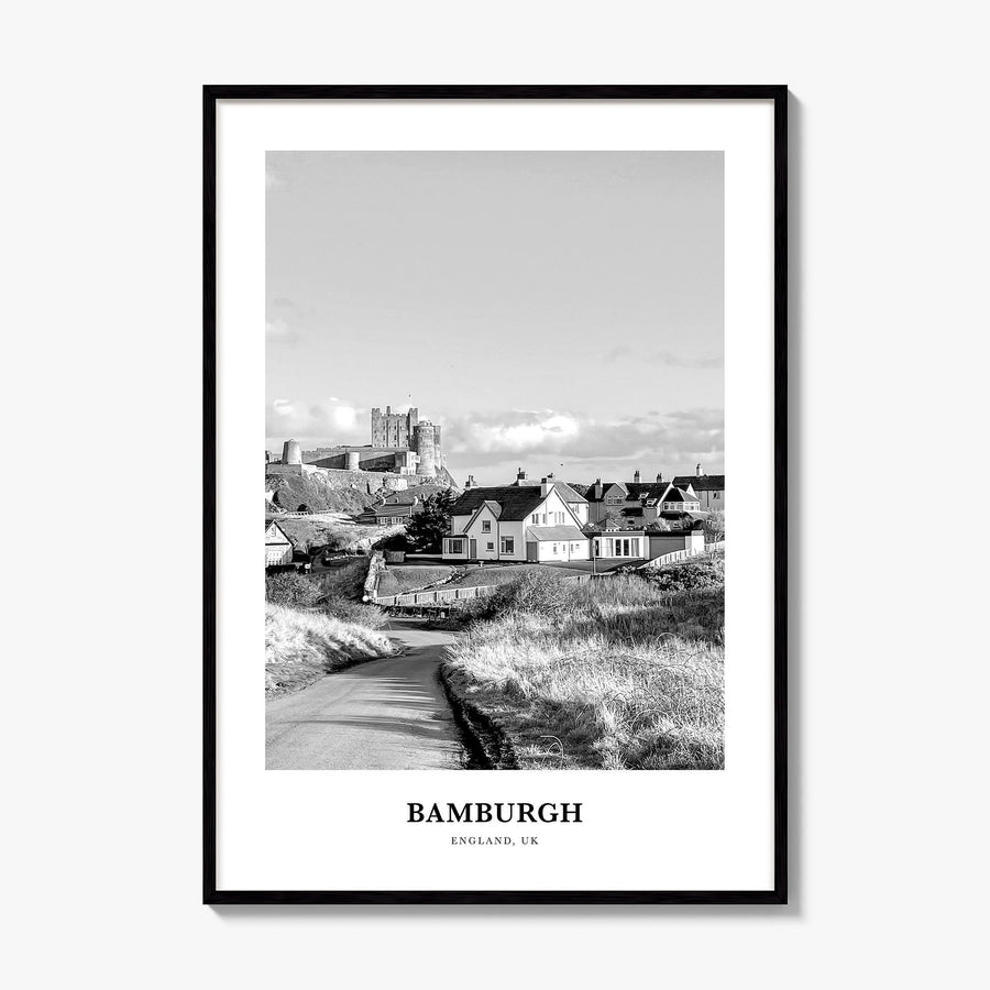 Bamburgh Classic Poster, framed poster mockup