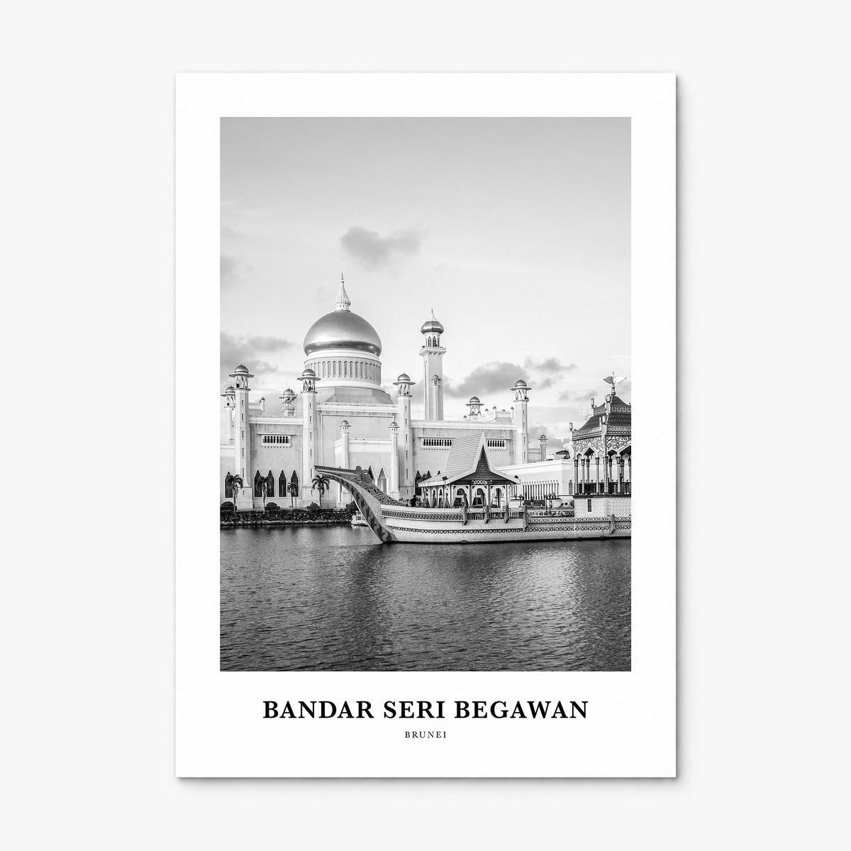 Bandar Seri Begawan Classic Poster, print only (unframed)