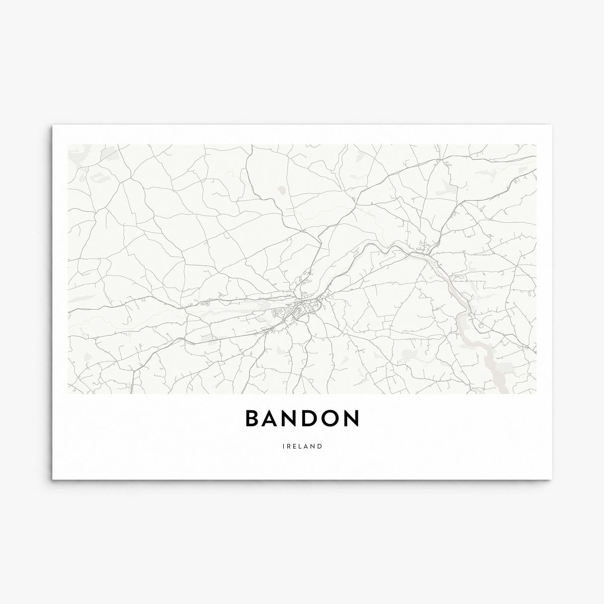 Bandon Map Poster, print only (unframed)