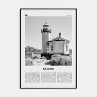 Bandon Poster None / 8x12 in Nbourhood Travel B&W Poster