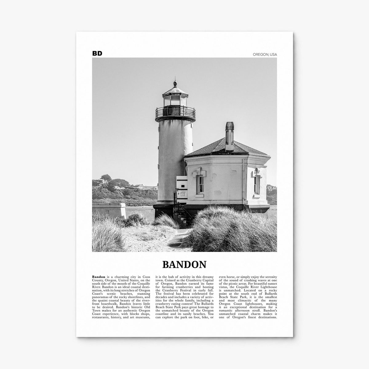 Bandon Newspaper Poster, print only (unframed)