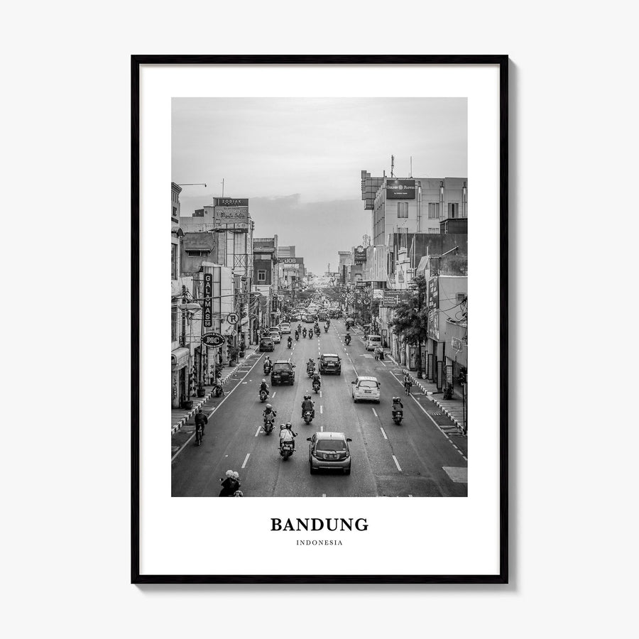 Bandung Classic Poster, framed poster mockup