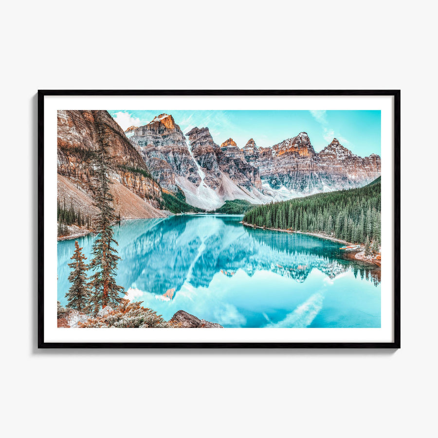 Banff Photo Poster, framed poster mockup, white border