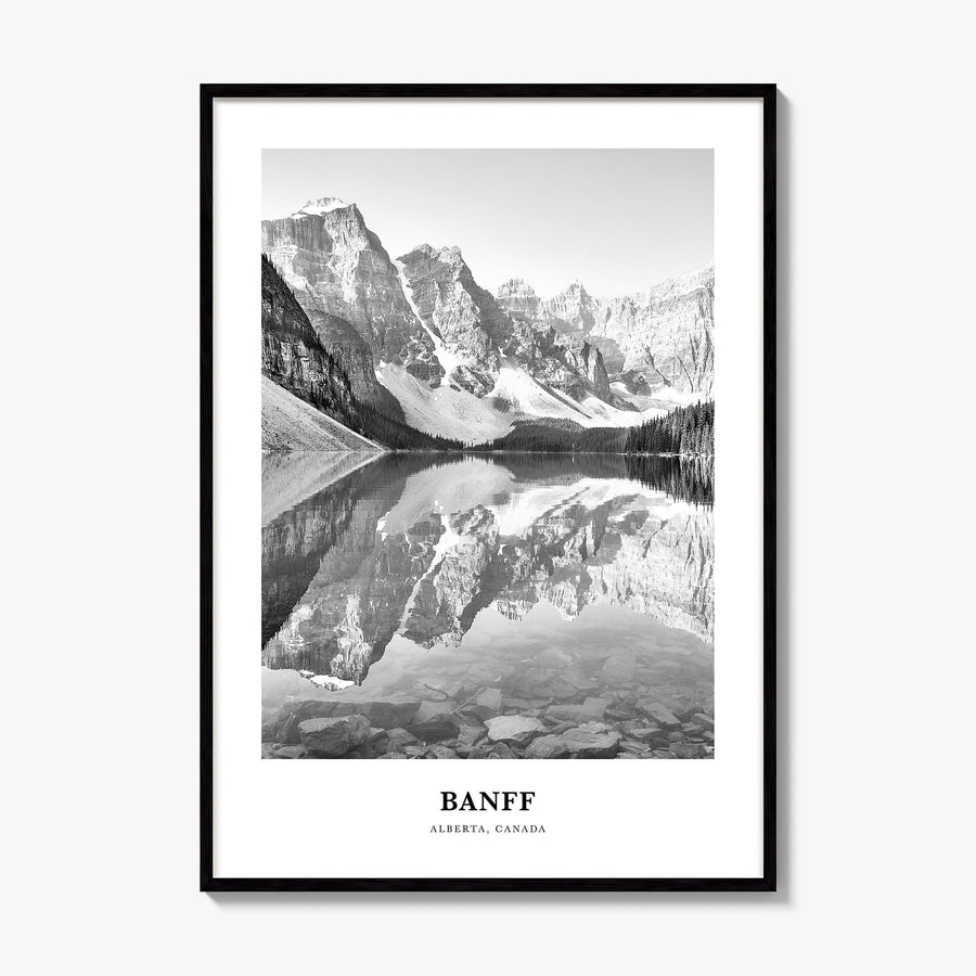 Banff Classic No 1 Poster, framed poster mockup