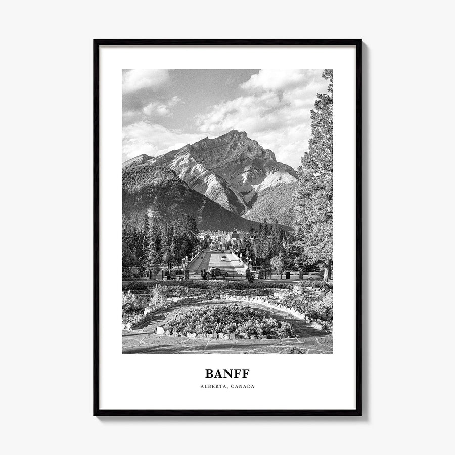 Banff Classic No 2 Poster, framed poster mockup