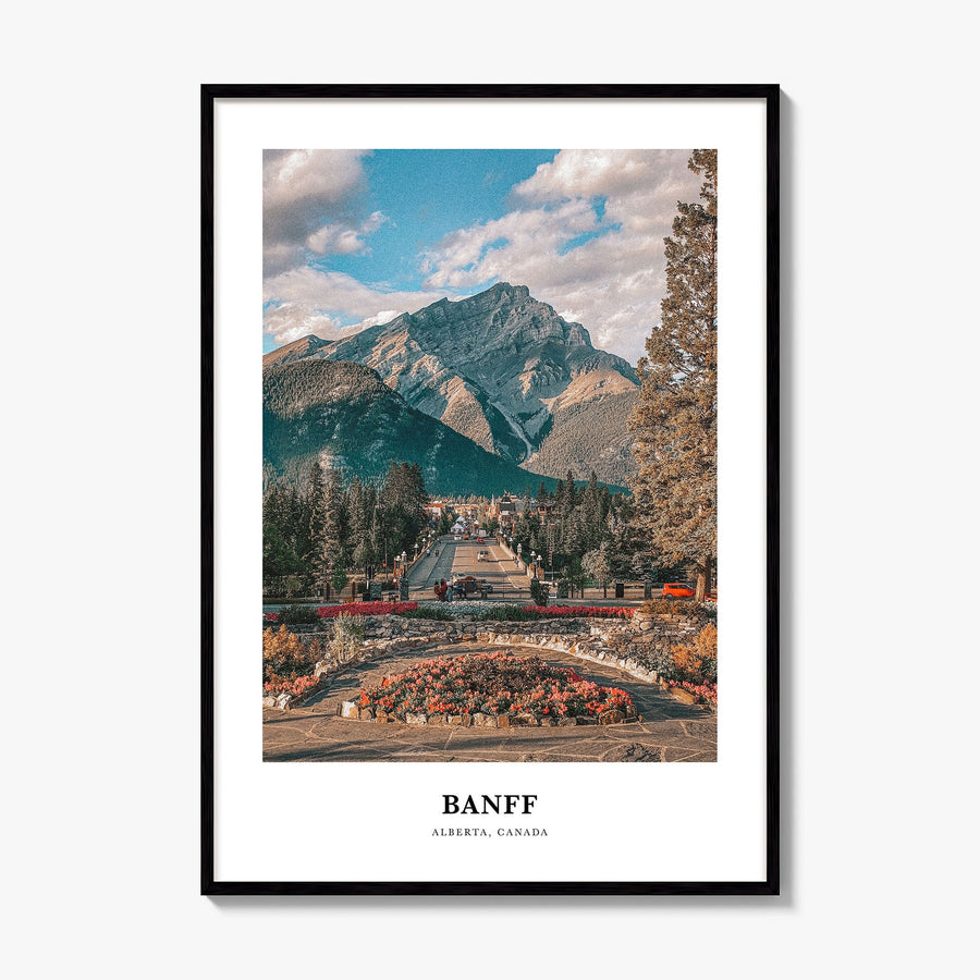 Banff Classic Poster, framed poster mockup