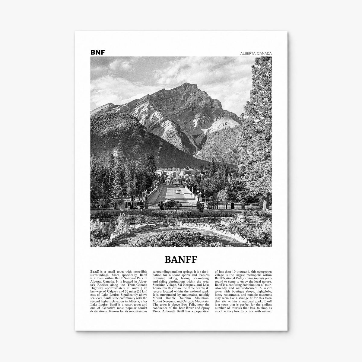 Banff Newspaper No 2 Poster, print only (unframed)