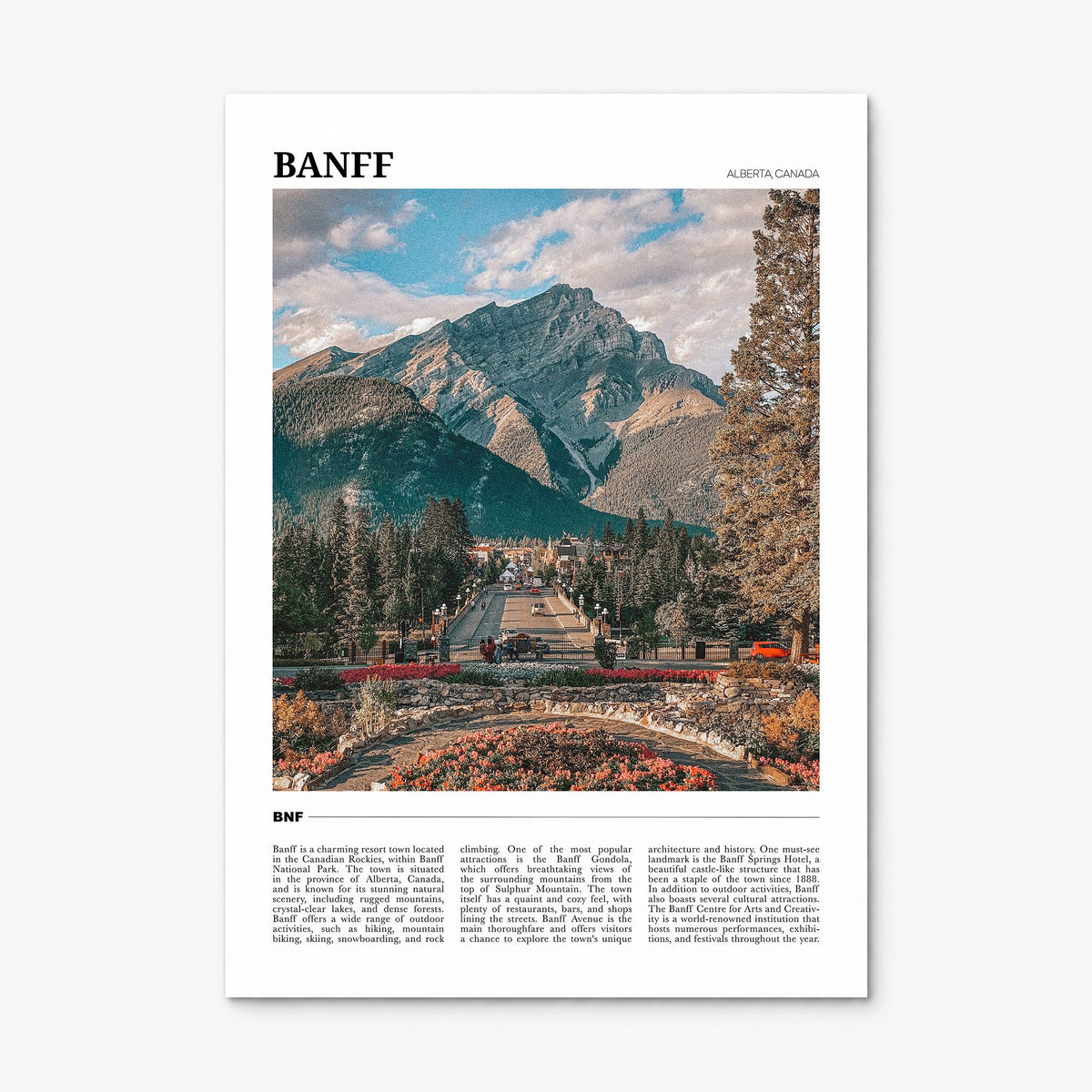 Banff Travel Poster, print only (unframed)