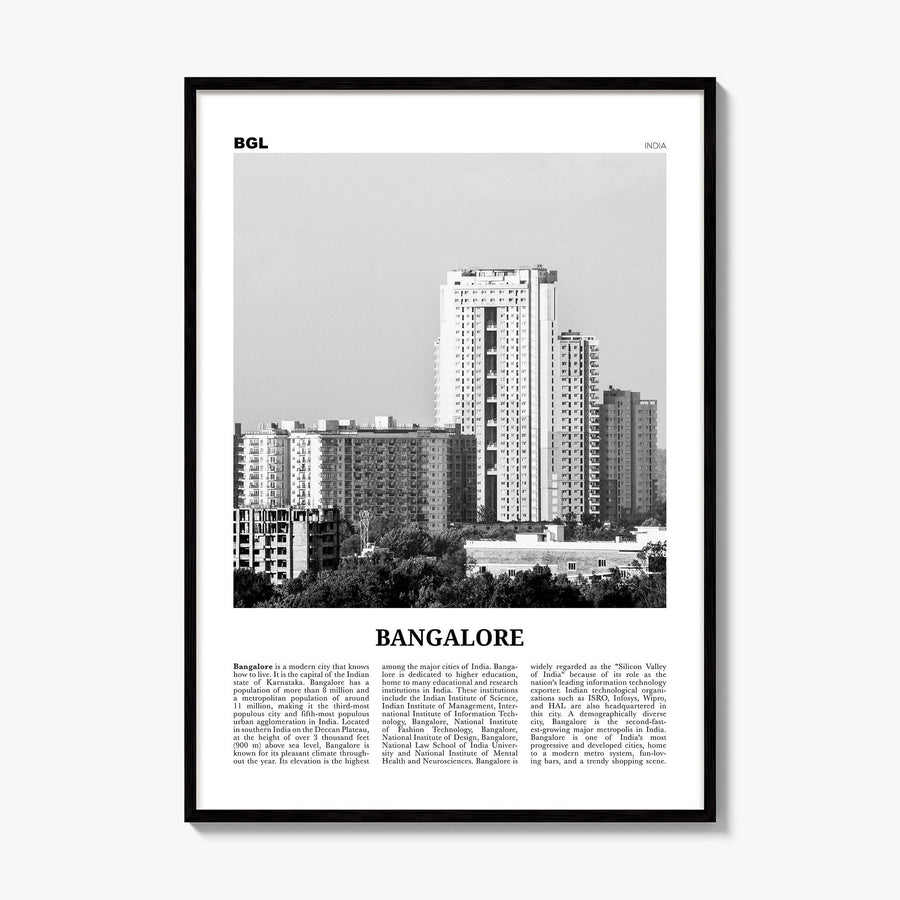 Bangalore Newspaper Poster, framed poster mockup