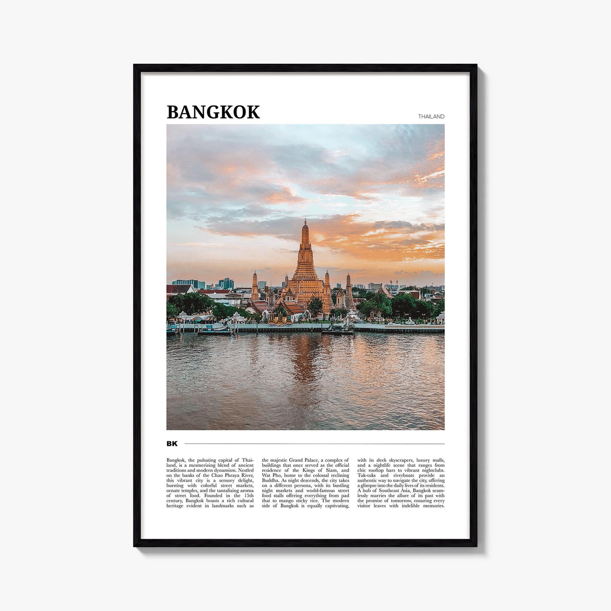 Bangkok Travel Poster