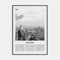 Bangkok No 2 Poster None / 8x12 in Nbourhood Travel B&W Poster