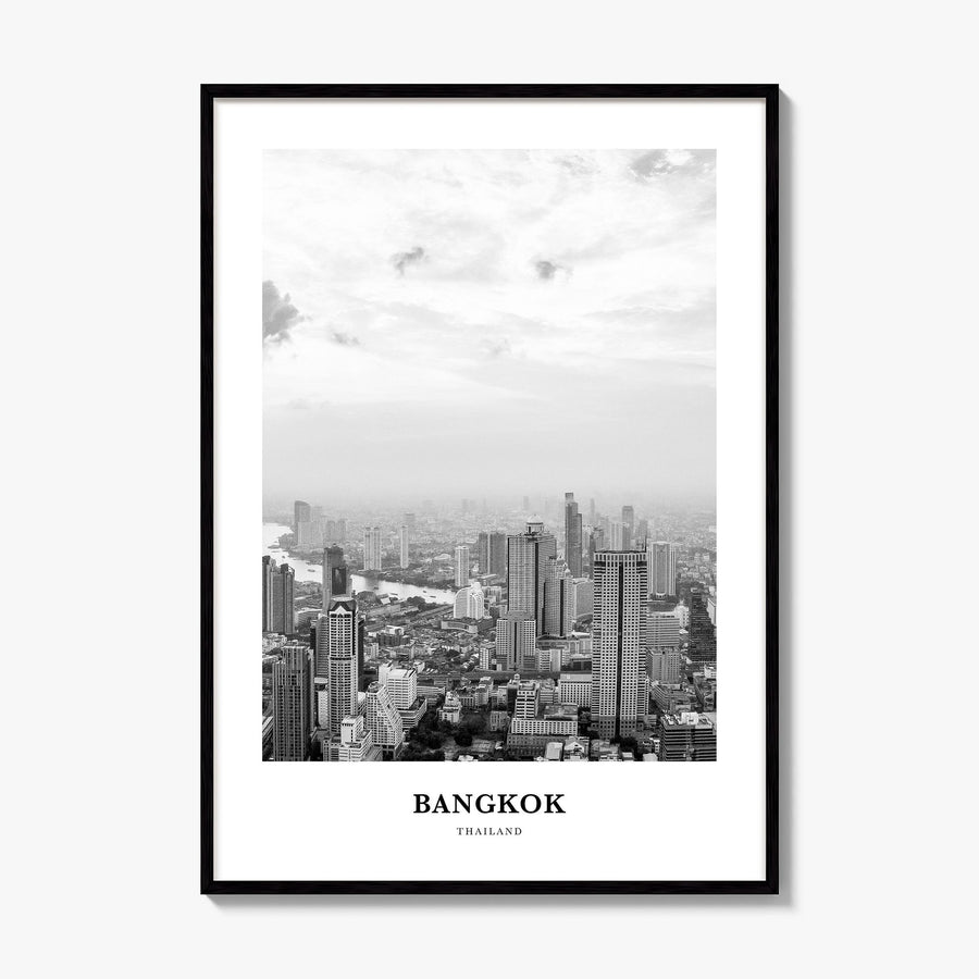 Bangkok Classic No 1 Poster, framed poster mockup