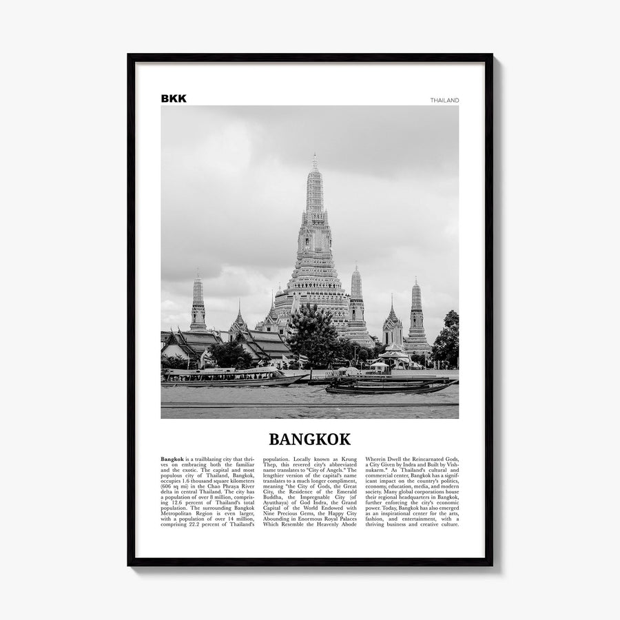 Bangkok Newspaper No 1 Poster, framed poster mockup