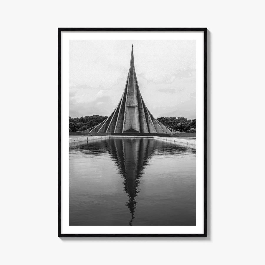 Bangladesh black & white photo poster of Asia – vertical wall art, unframed print shown in interior mockup