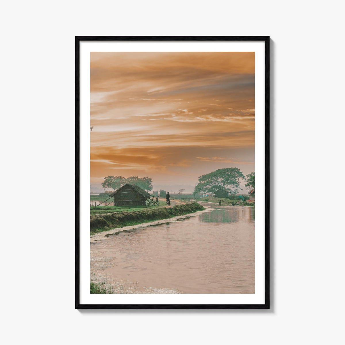 Bangladesh colorful photo poster of Asia – vertical wall art, unframed print shown in interior mockup