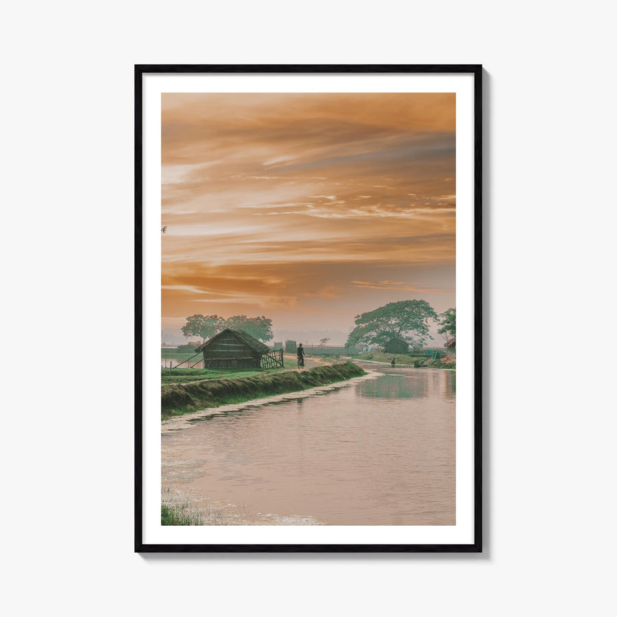 Bangladesh colorful photo poster of Asia – vertical wall art, unframed print shown in interior mockup