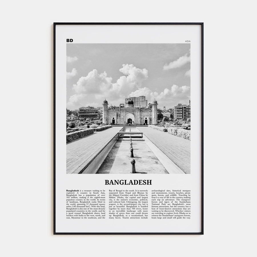 Bangladesh No 2 Poster None / 8x12 in Nbourhood Travel B&W Poster