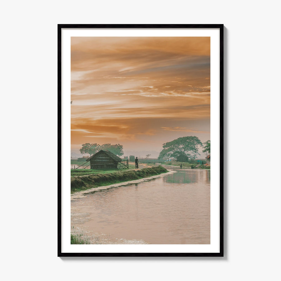 Bangladesh Photo Poster, framed poster mockup, white border