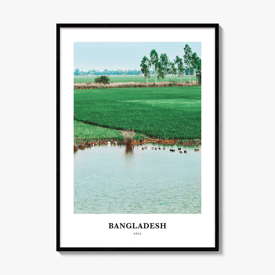Bangladesh Classic Poster, framed poster mockup