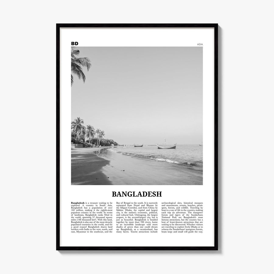 Bangladesh Newspaper No 1 Poster, framed poster mockup