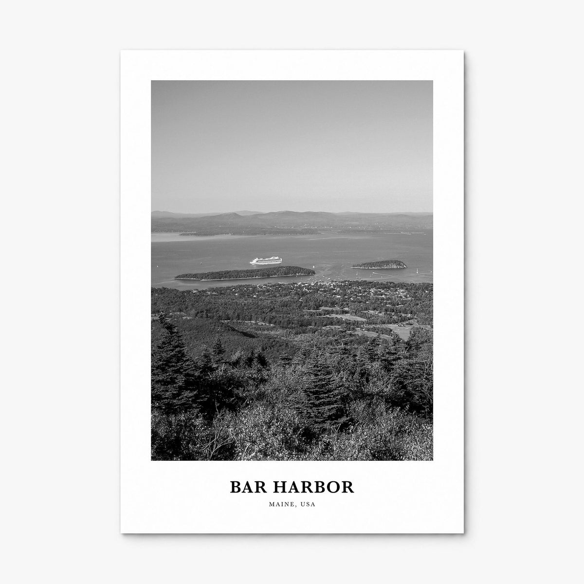 Bar Harbor Classic Poster, print only (unframed)