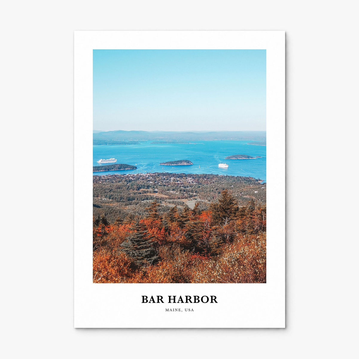 Bar Harbor Classic No 1 Poster, print only (unframed)